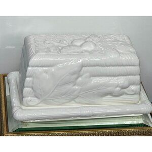 Applause Ceramic 1/4 Lb Covered Butter Dish With Lid